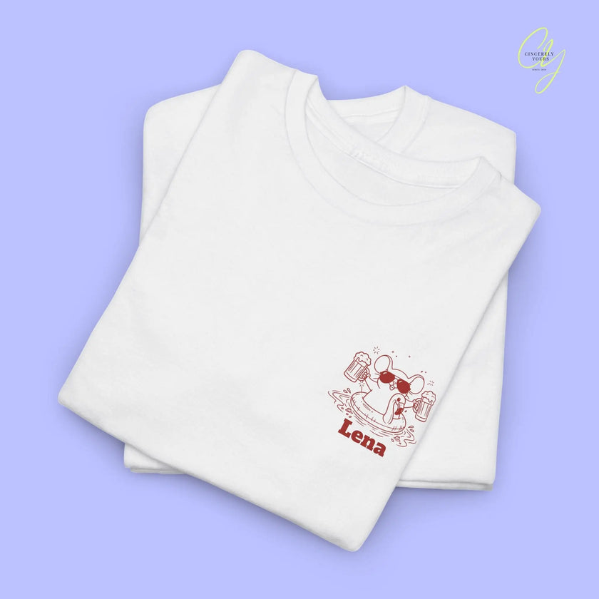 Malle Party Shirt — Party Maus Bierkrug Flamingo zum saufen da (Customizable) - Cincerely Yours