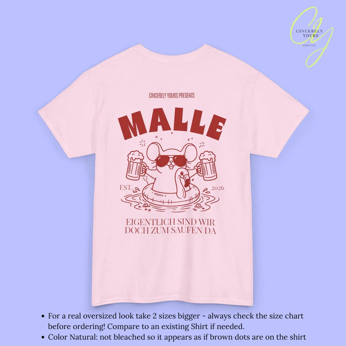 Malle Party Shirt — Party Maus Bierkrug Flamingo zum saufen da (Customizable) - Cincerely Yours