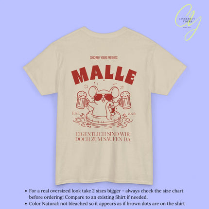 Malle Party Shirt — Party Maus Bierkrug Flamingo zum saufen da (Customizable) - Cincerely Yours