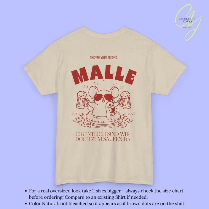 Malle Party Shirt — Party Maus Bierkrug Flamingo zum saufen da (Customizable) - Cincerely Yours