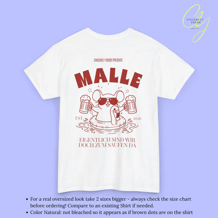 Malle Party Shirt — Party Maus Bierkrug Flamingo zum saufen da (Customizable) - Cincerely Yours