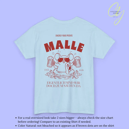 Malle Party Shirt — Party Maus Bierkrug Flamingo zum saufen da (Customizable) - Cincerely Yours