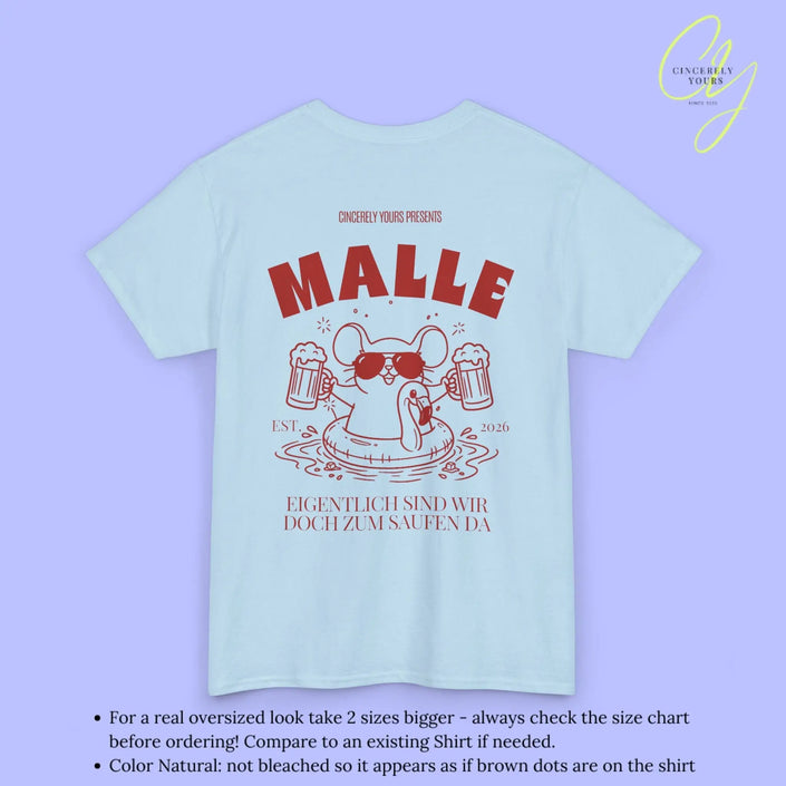 Malle Party Shirt — Party Maus Bierkrug Flamingo zum saufen da (Customizable) - Cincerely Yours