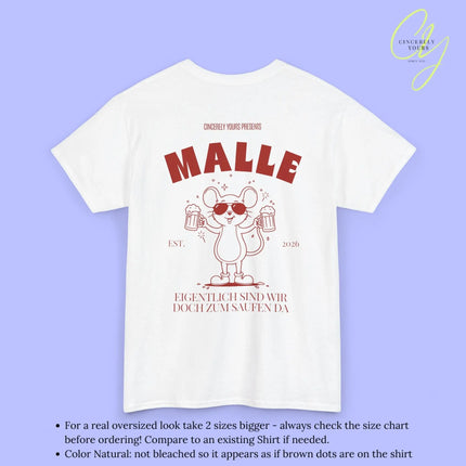 Malle Party Shirt — Party Maus Bierkrug zum saufen da (Customizable) - Cincerely Yours