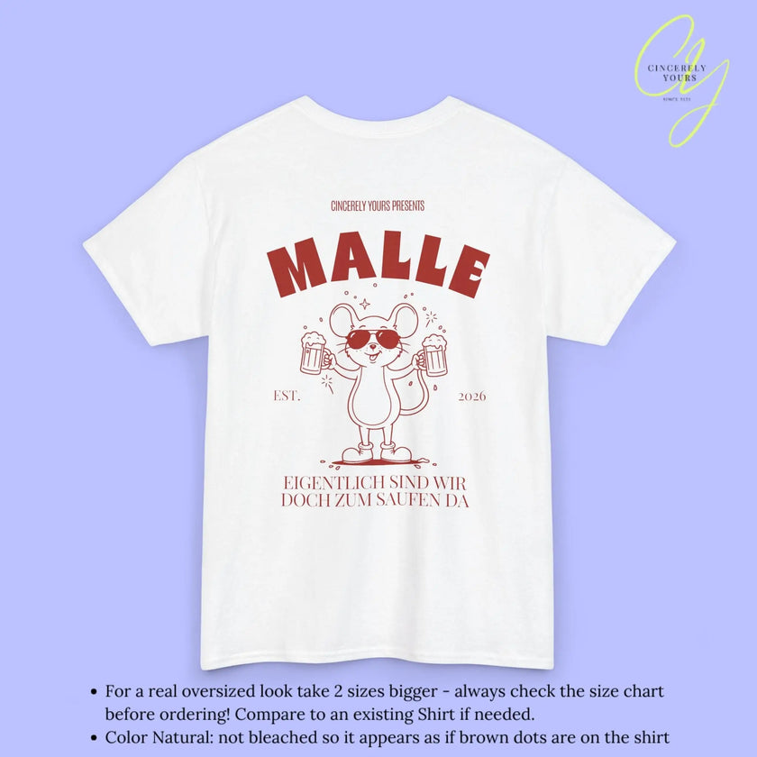 Malle Party Shirt — Party Maus Bierkrug zum saufen da (Customizable) - Cincerely Yours