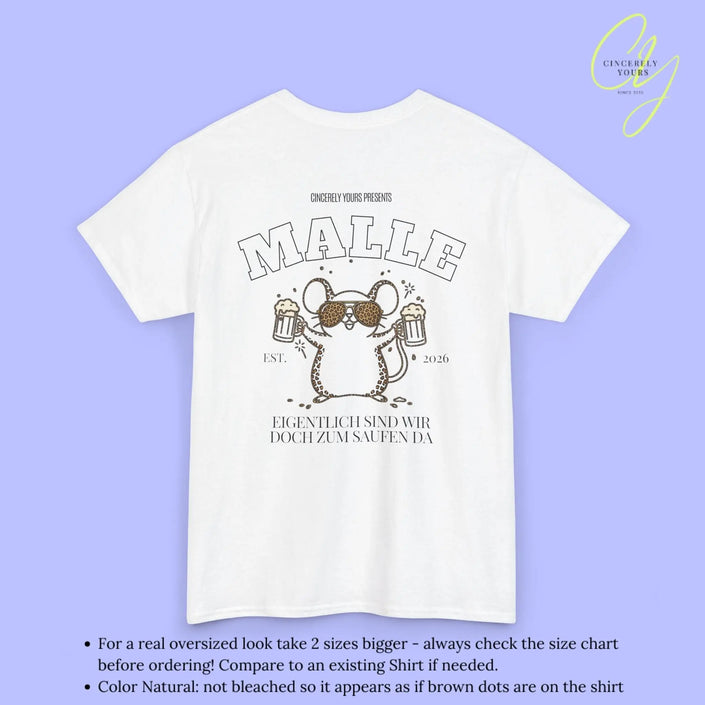 Malle Party Shirt — Party Maus Bierkrug zum saufen da (Customizable) - Cincerely Yours