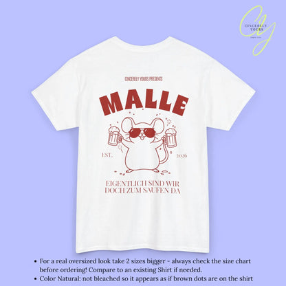 Malle Party Shirt — Party Maus Bierkrug zum saufen da (Customizable) - Cincerely Yours