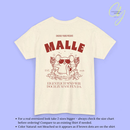 Malle Party Shirt — Party Maus Orange Spritz Flamingo zum saufen da (Customizable) - Cincerely Yours