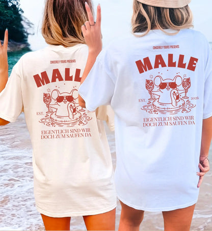 Malle Party Shirt — Party Maus Orange Spritz Flamingo zum saufen da (Customizable) - Cincerely Yours