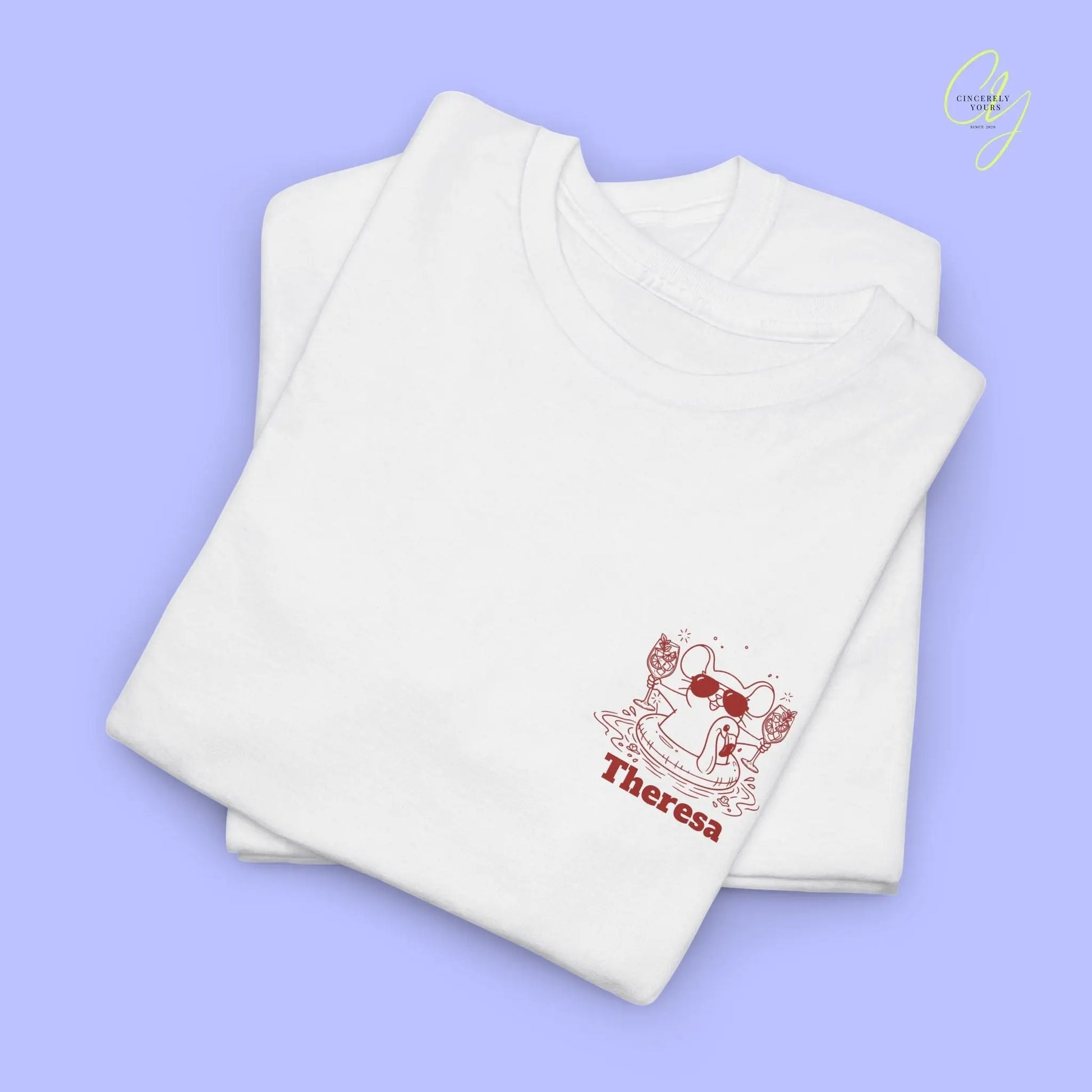 Malle Party Shirt — Party Maus Orange Spritz Flamingo zum saufen da (Customizable) - Cincerely Yours