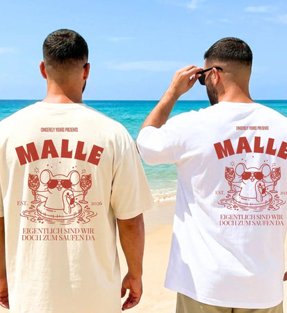Malle Party Shirt — Party Maus Orange Spritz Flamingo zum saufen da (Customizable) - Cincerely Yours