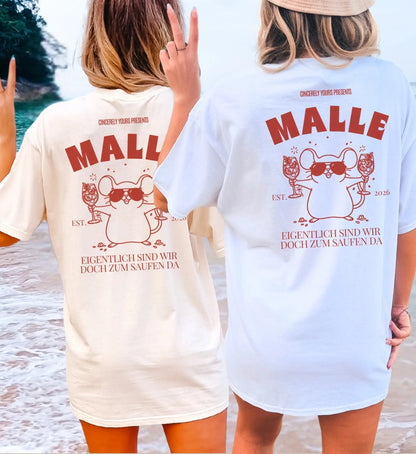 Malle Party Shirt — Party Maus Orange Spritz zum saufen da (Customizable) - Cincerely Yours