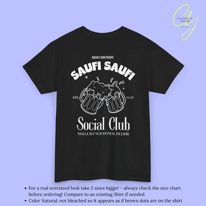 Malle Party Shirt — Saufi Saufi Social Club Bierkrüge (Customizable) - Cincerely Yours