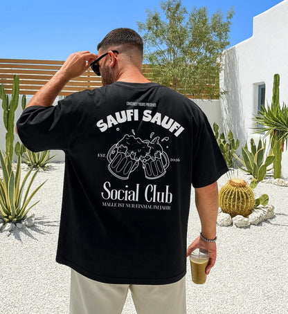 Malle Party Shirt — Saufi Saufi Social Club Bierkrüge (Customizable) - Cincerely Yours