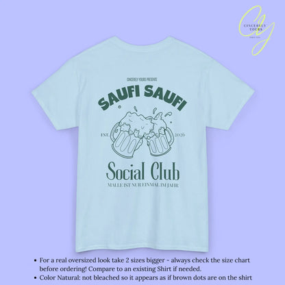 Malle Party Shirt — Saufi Saufi Social Club Bierkrüge (Customizable) - Cincerely Yours