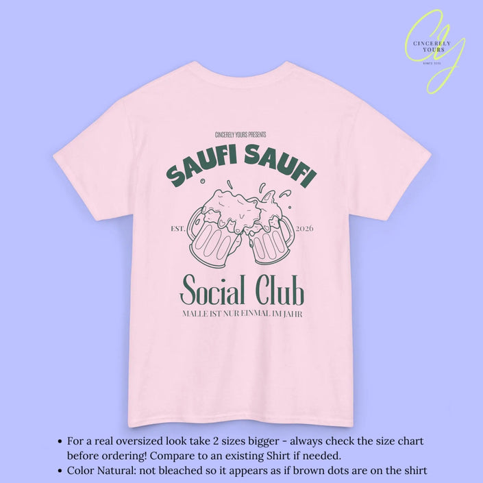 Malle Party Shirt — Saufi Saufi Social Club Bierkrüge (Customizable) - Cincerely Yours
