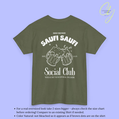 Malle Party Shirt — Saufi Saufi Social Club Bierkrüge (Customizable) - Cincerely Yours