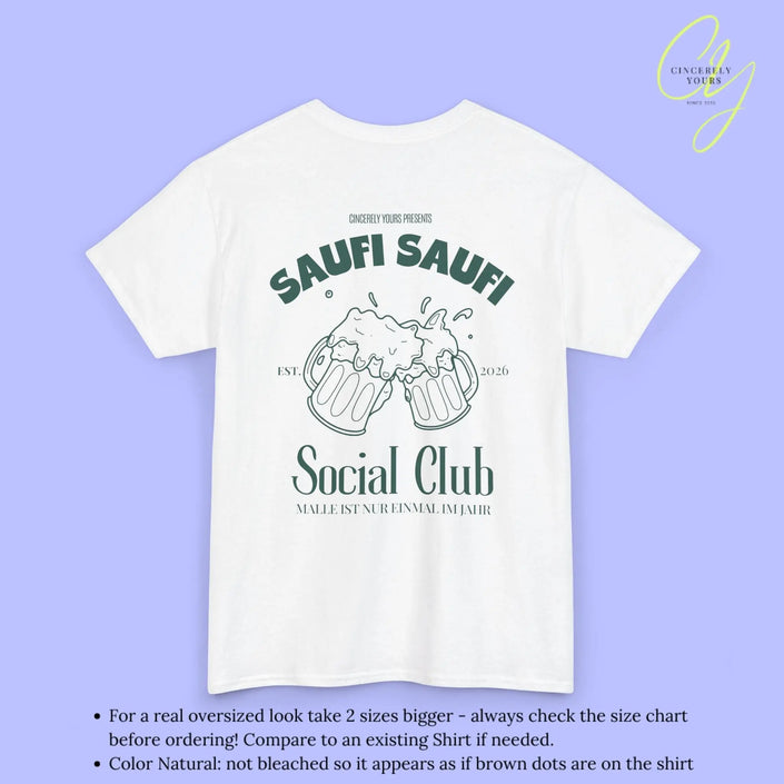 Malle Party Shirt — Saufi Saufi Social Club Bierkrüge (Customizable) - Cincerely Yours