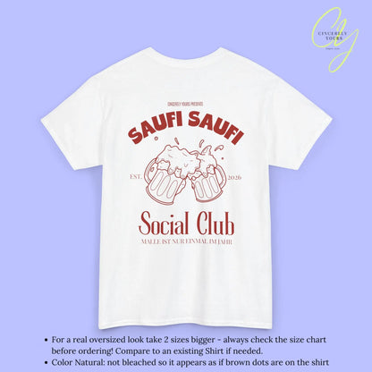 Malle Party Shirt — Saufi Saufi Social Club Bierkrüge (Customizable) - Cincerely Yours