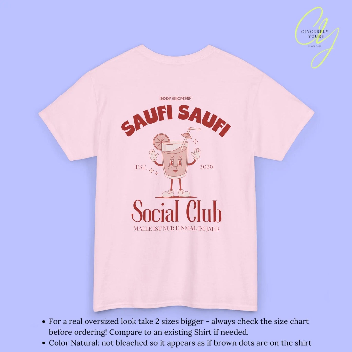 Malle Party Shirt — Saufi Saufi Social Club (Customizable) - Cincerely Yours