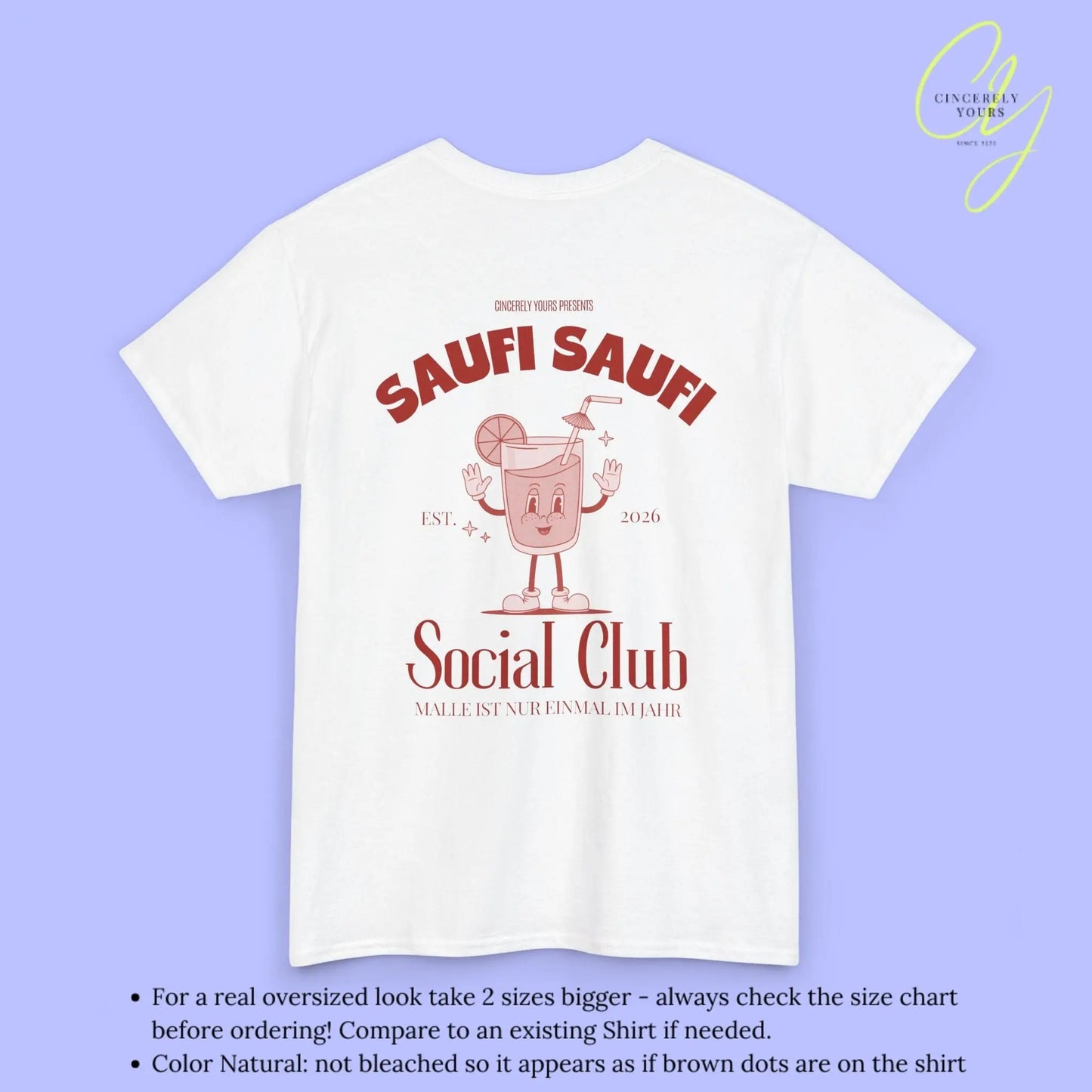 Malle Party Shirt — Saufi Saufi Social Club (Customizable) - Cincerely Yours