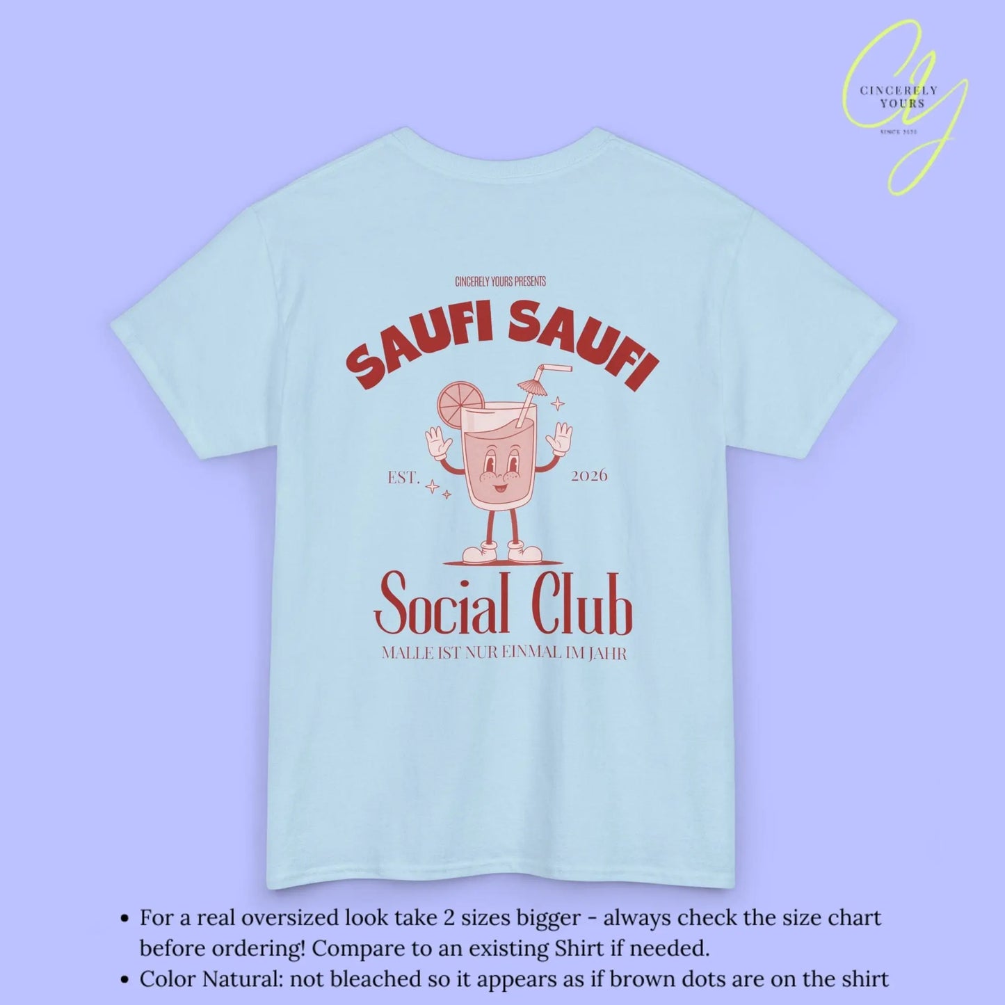 Malle Party Shirt — Saufi Saufi Social Club (Customizable) - Cincerely Yours