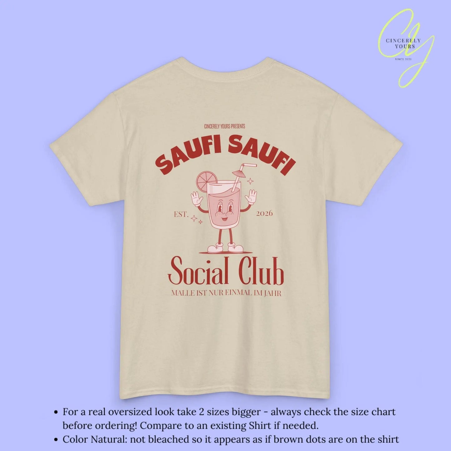 Malle Party Shirt — Saufi Saufi Social Club (Customizable) - Cincerely Yours