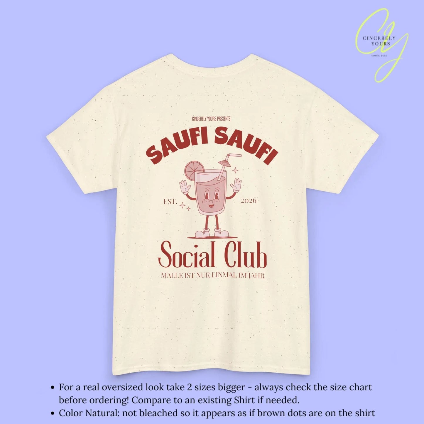 Malle Party Shirt — Saufi Saufi Social Club (Customizable) - Cincerely Yours