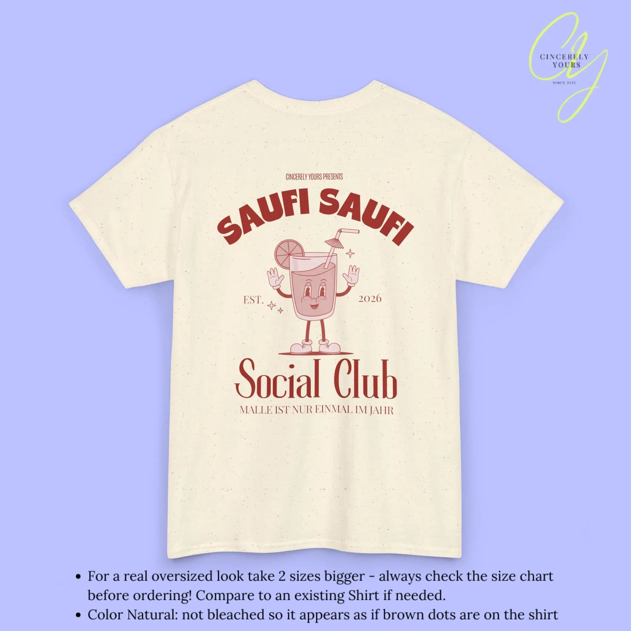 Malle Party Shirt — Saufi Saufi Social Club (Customizable) - Cincerely Yours