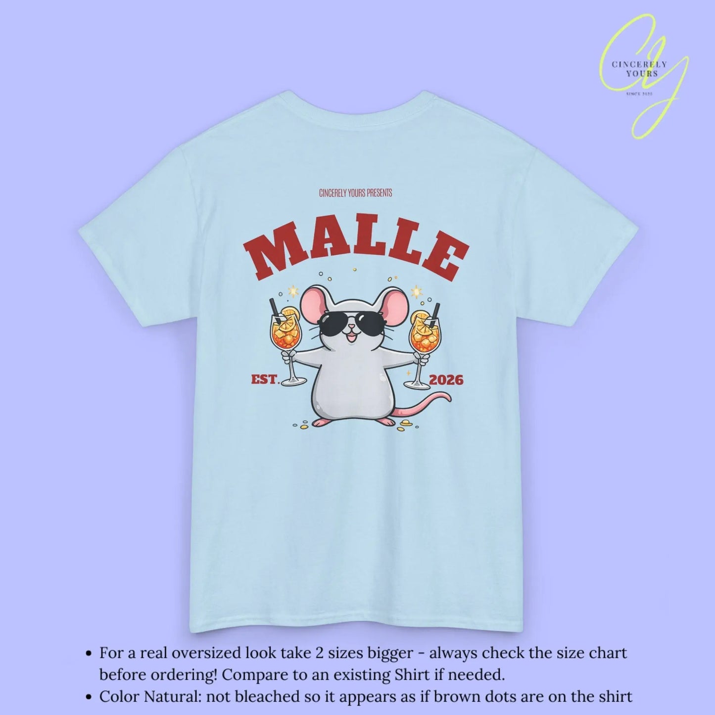 Malle Party Shirt — Spritz Shirt Maus (Customizable) - Cincerely Yours