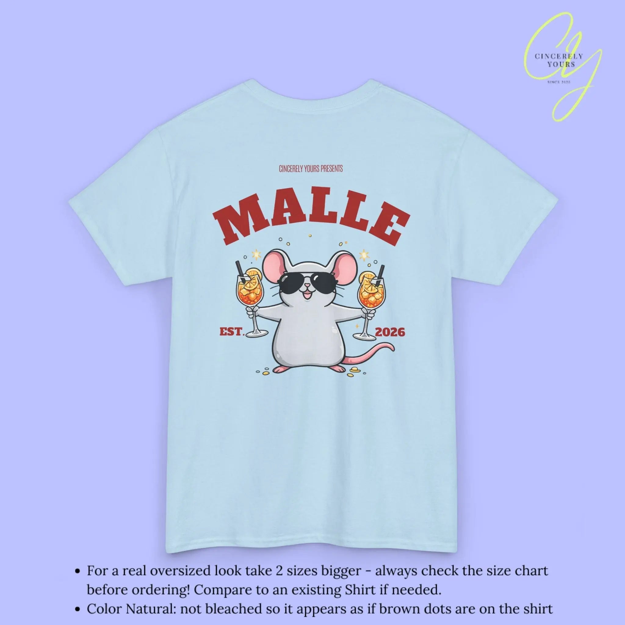 Malle Party Shirt — Spritz Shirt Maus (Customizable) - Cincerely Yours