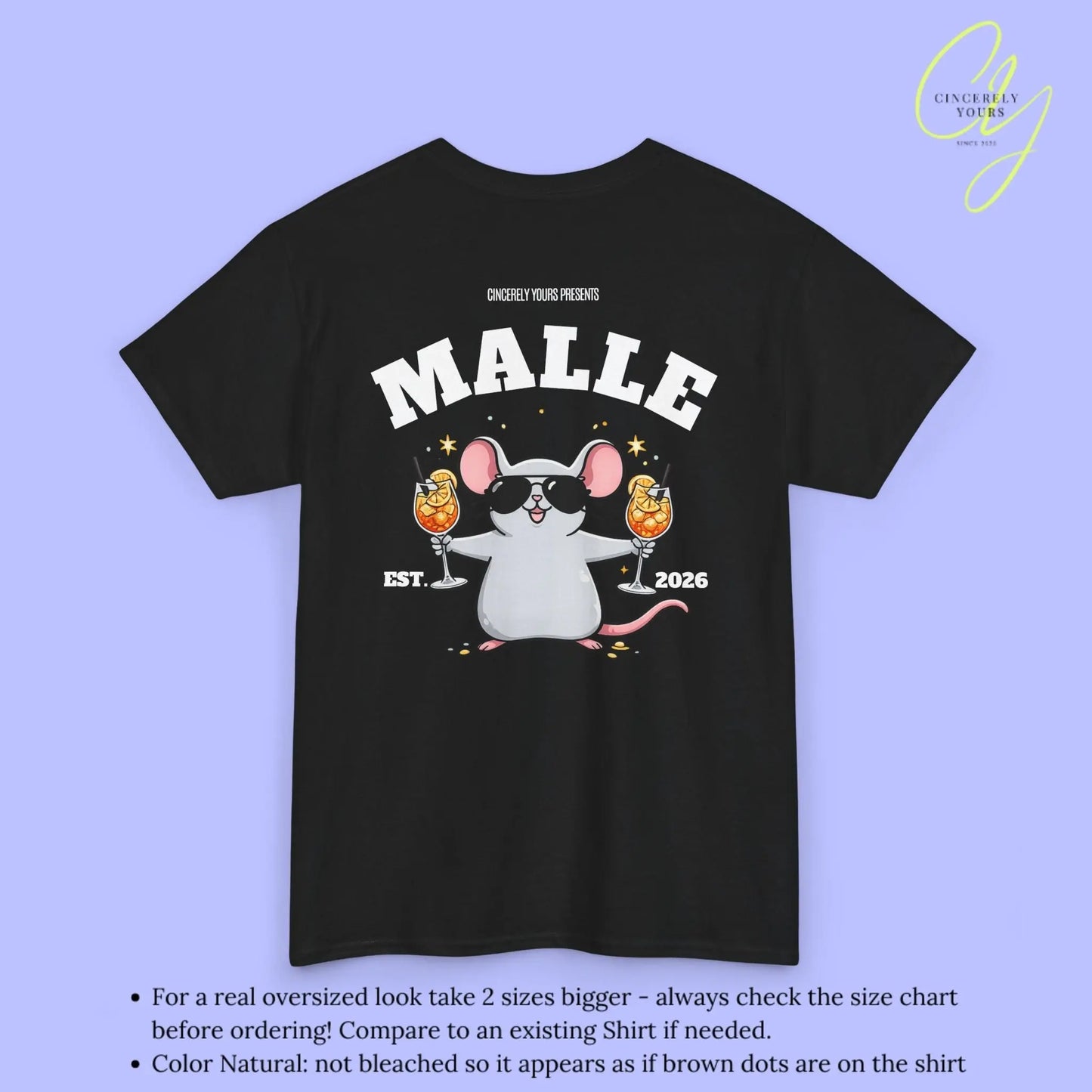Malle Party Shirt — Spritz Shirt Maus (Customizable) - Cincerely Yours