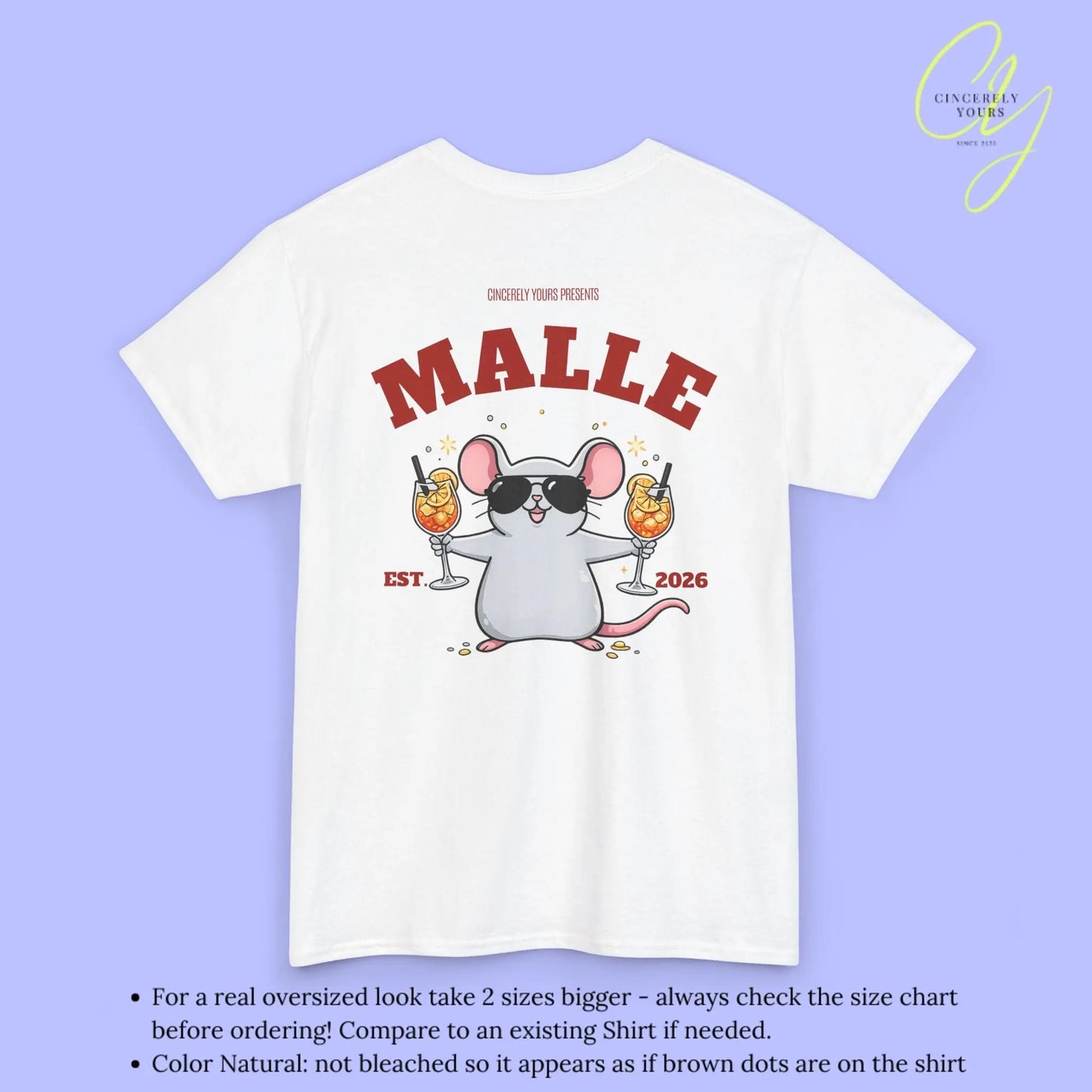 Malle Party Shirt — Spritz Shirt Maus (Customizable) - Cincerely Yours