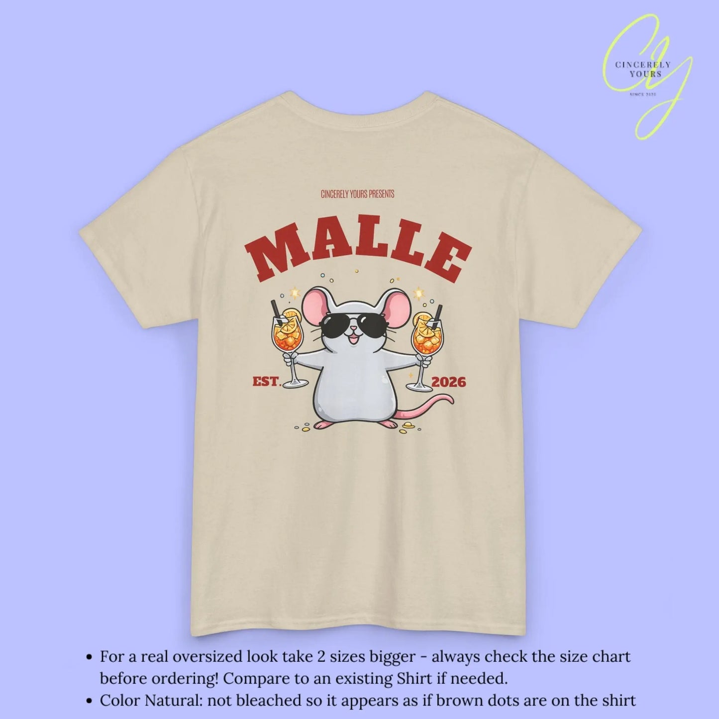 Malle Party Shirt — Spritz Shirt Maus (Customizable) - Cincerely Yours