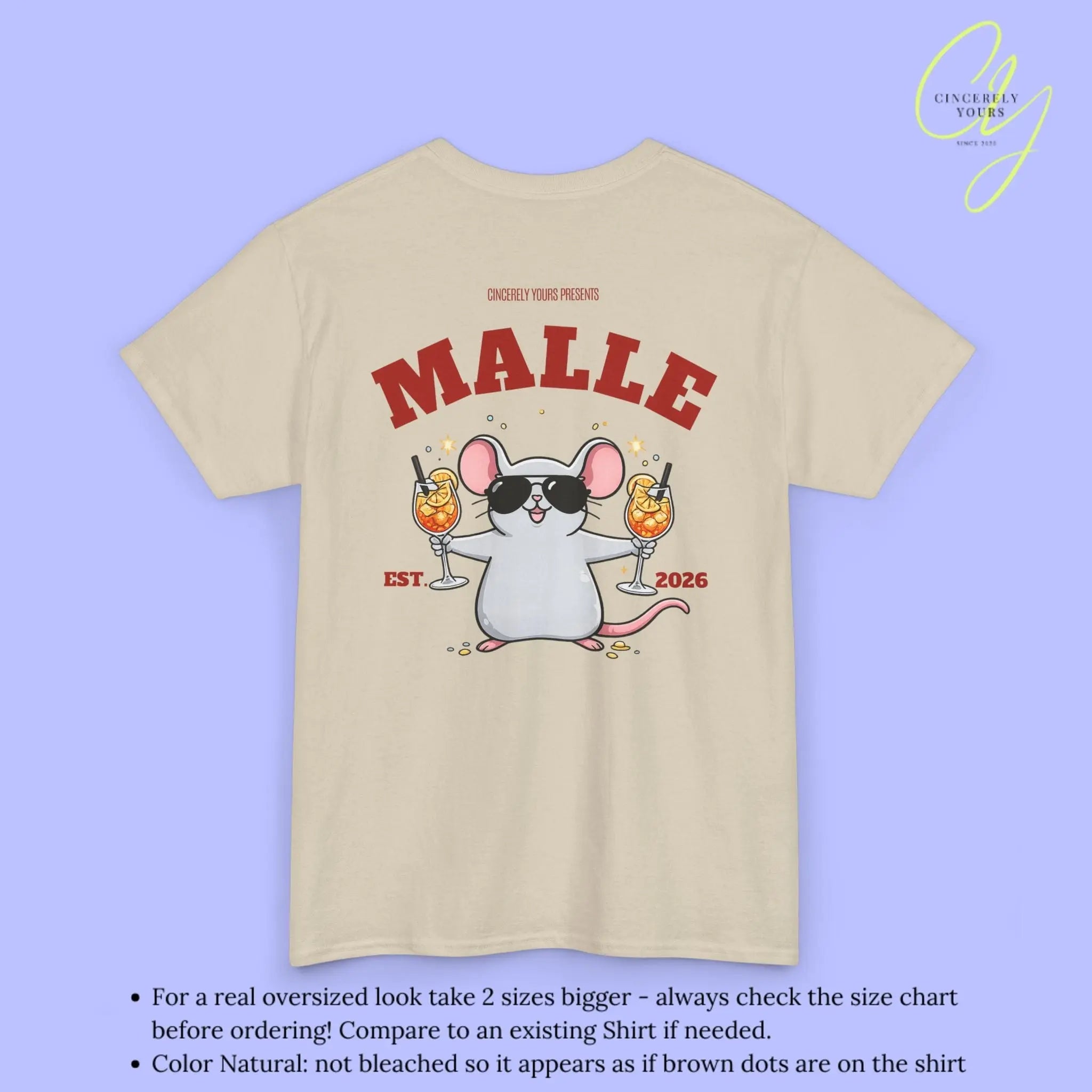 Malle Party Shirt — Spritz Shirt Maus (Customizable) - Cincerely Yours