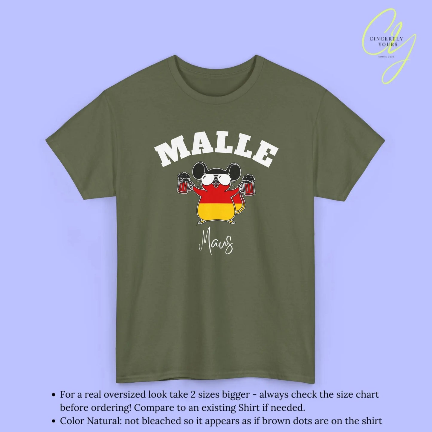 Malle WM Deutschland Shirt — Malle Party Maus Bierkrug - Cincerely Yours