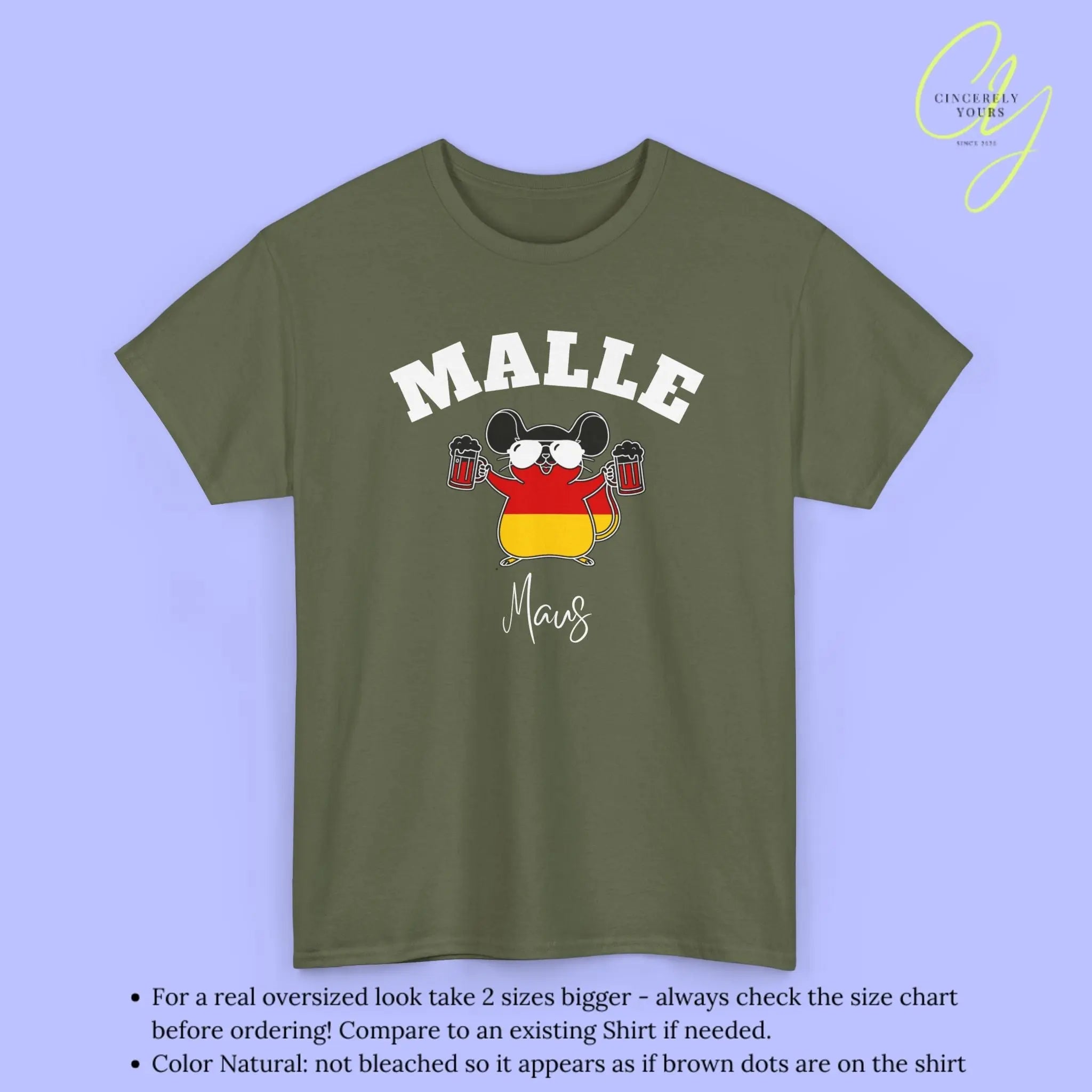 Malle WM Deutschland Shirt — Malle Party Maus Bierkrug - Cincerely Yours