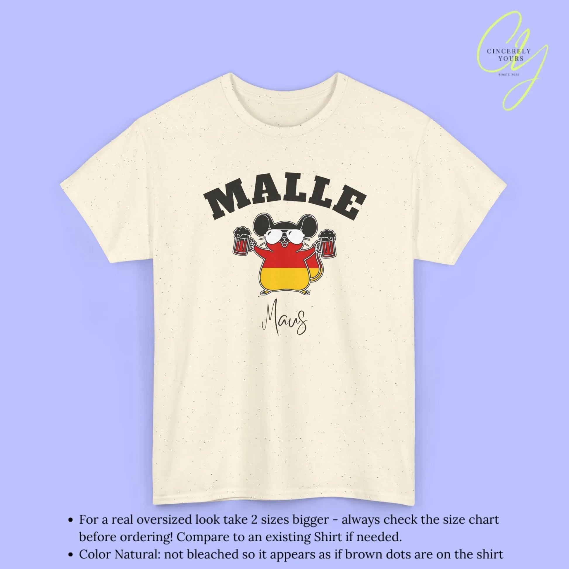 Malle WM Deutschland Shirt — Malle Party Maus Bierkrug - Cincerely Yours