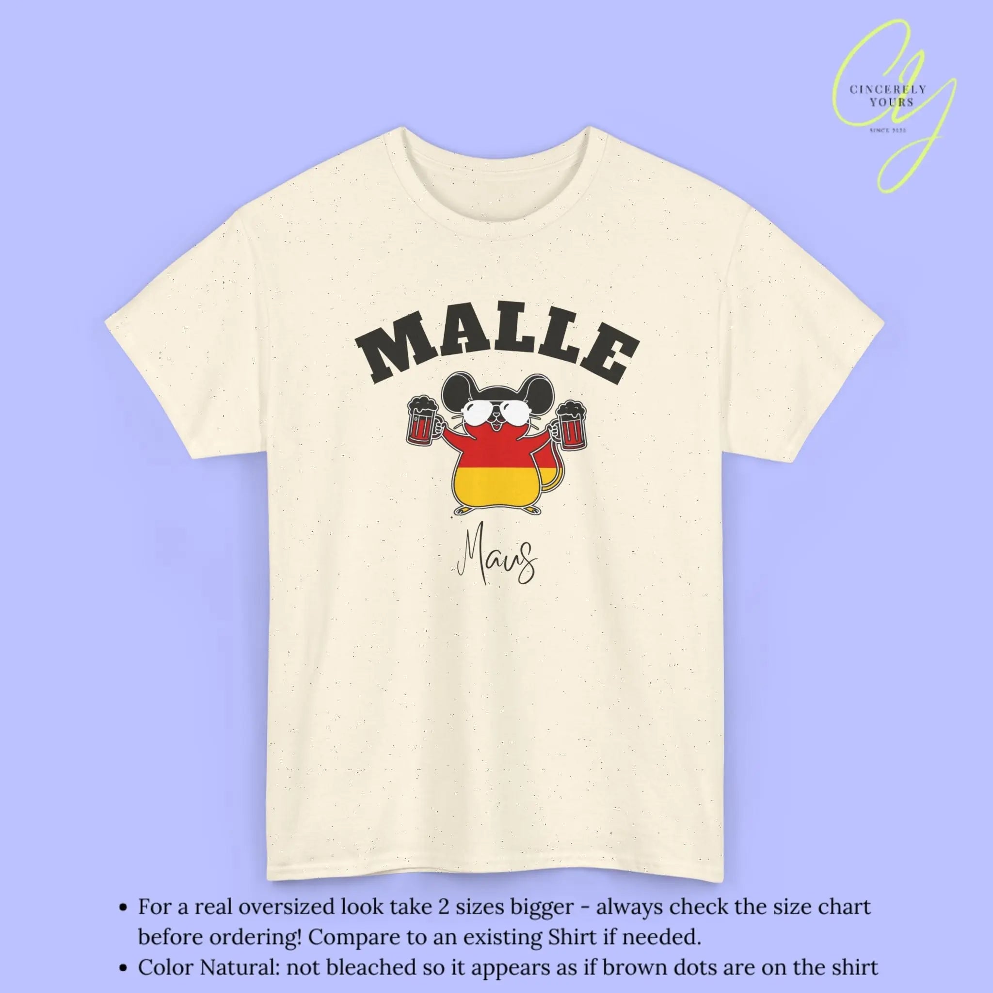 Malle WM Deutschland Shirt — Malle Party Maus Bierkrug - Cincerely Yours