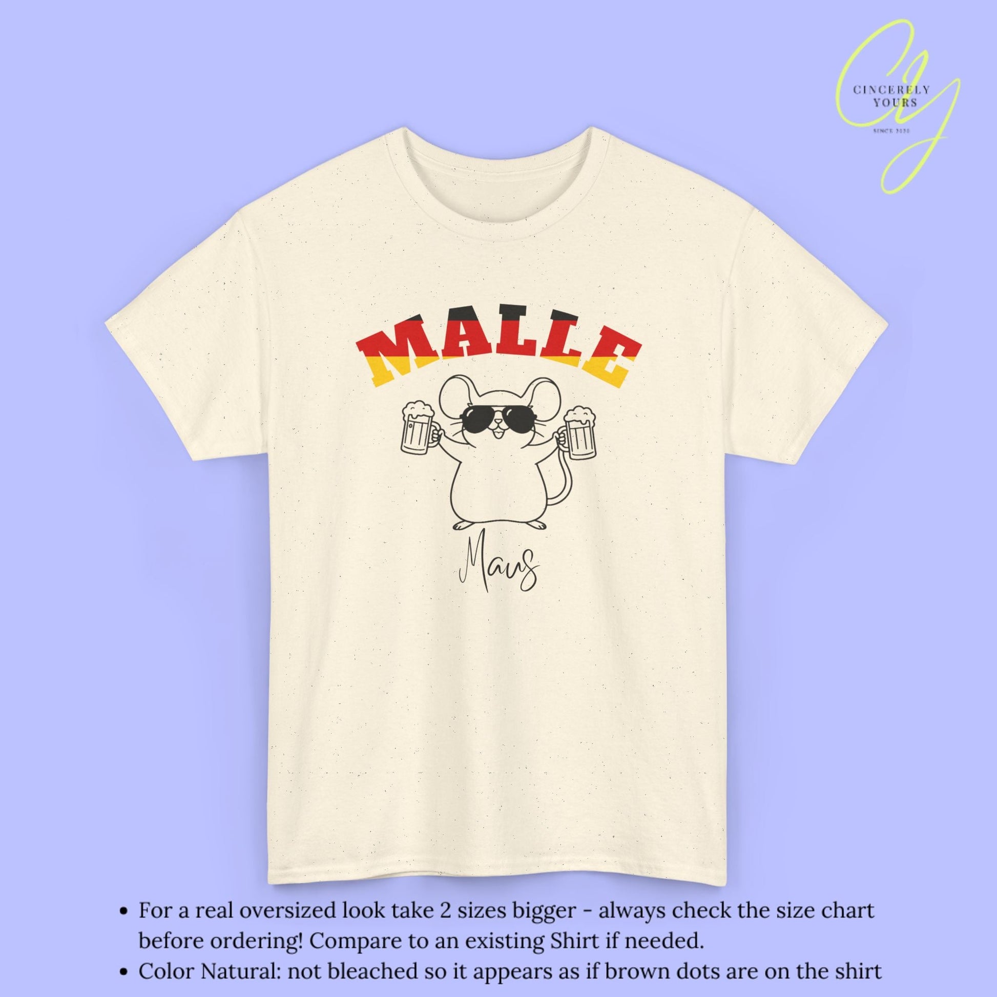 Malle WM Deutschland Shirt — Malle Party Maus Bierkrug - Cincerely Yours