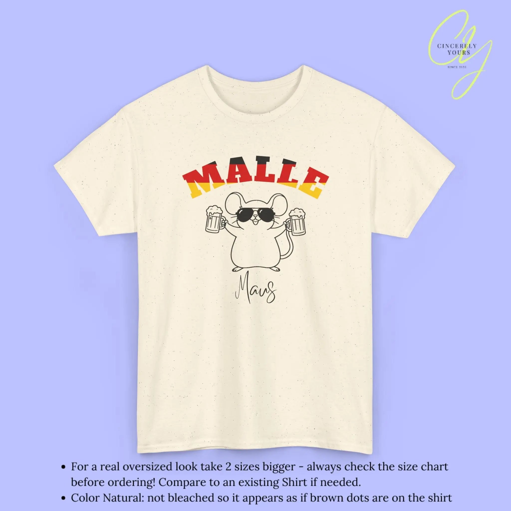 Malle WM Deutschland Shirt — Malle Party Maus Bierkrug - Cincerely Yours