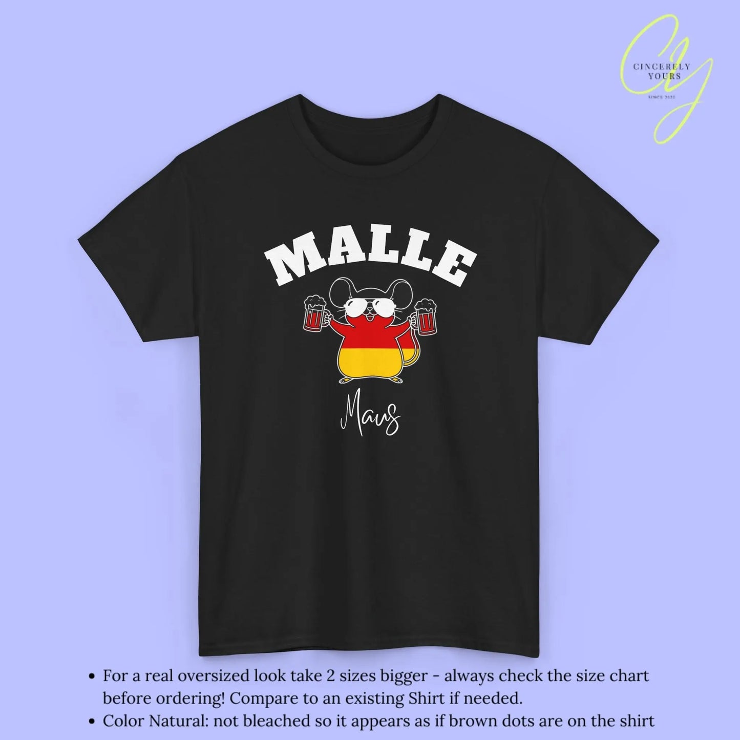 Malle WM Deutschland Shirt — Malle Party Maus Bierkrug - Cincerely Yours