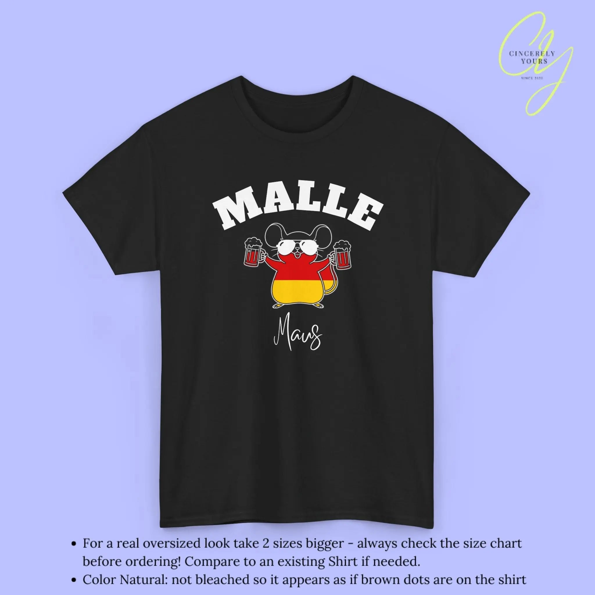 Malle WM Deutschland Shirt — Malle Party Maus Bierkrug - Cincerely Yours