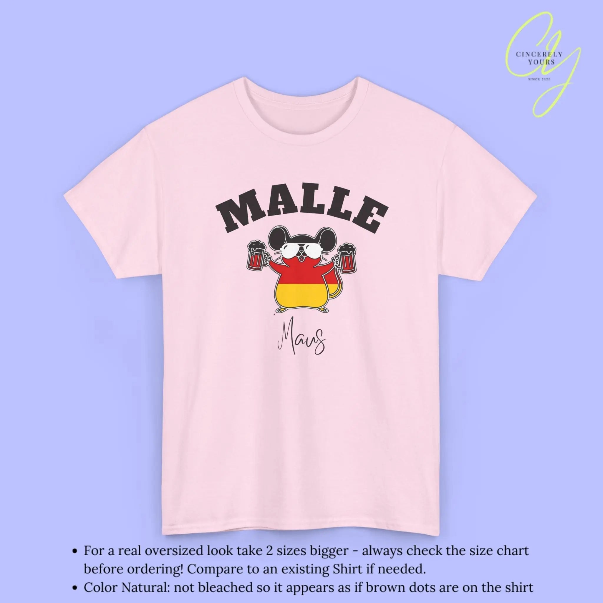 Malle WM Deutschland Shirt — Malle Party Maus Bierkrug - Cincerely Yours