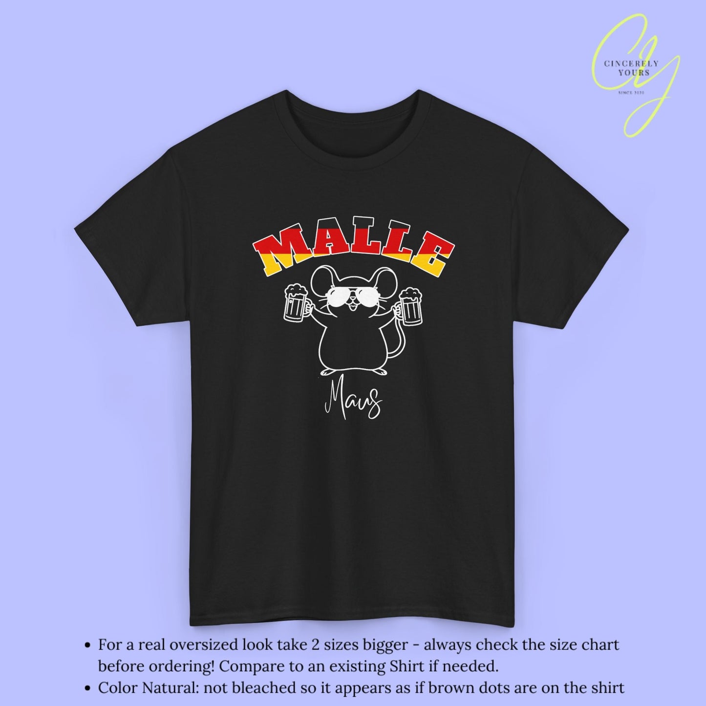 Malle WM Deutschland Shirt — Malle Party Maus Bierkrug - Cincerely Yours