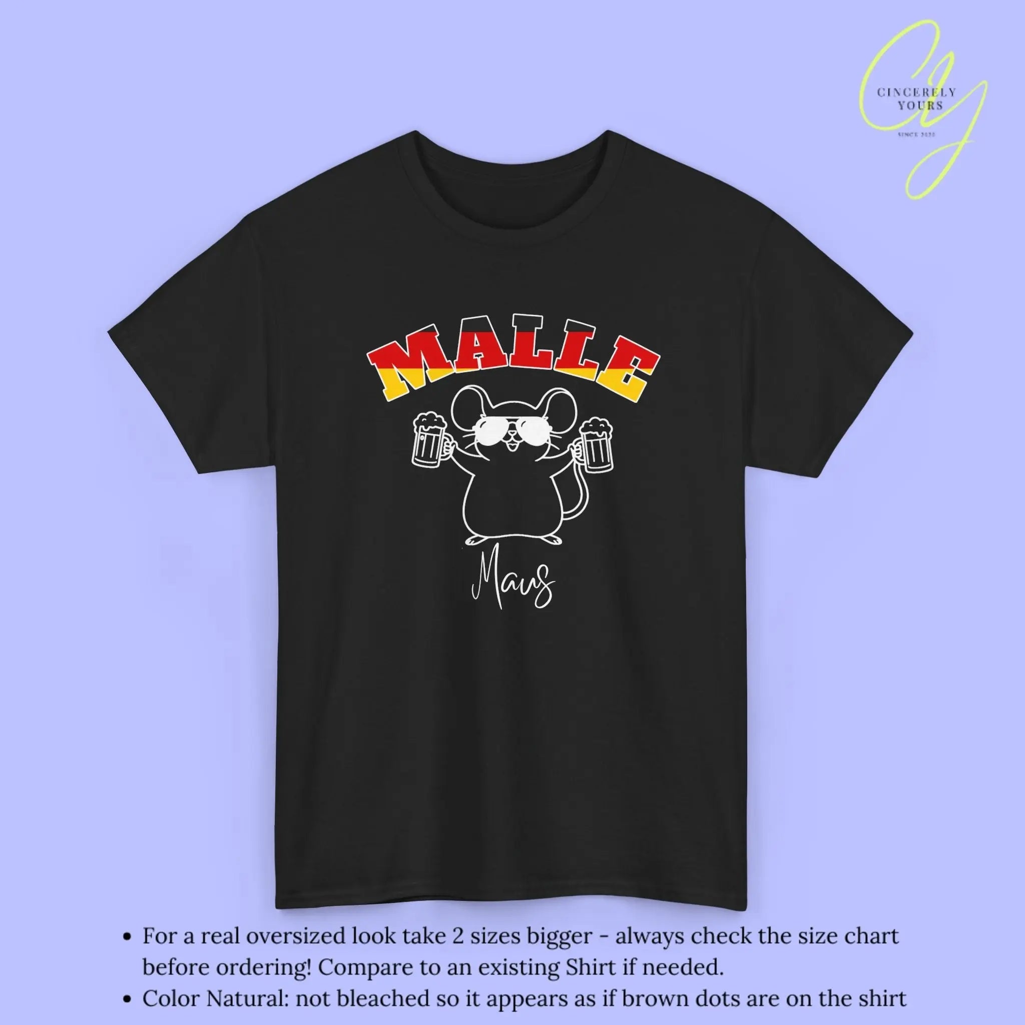 Malle WM Deutschland Shirt — Malle Party Maus Bierkrug - Cincerely Yours