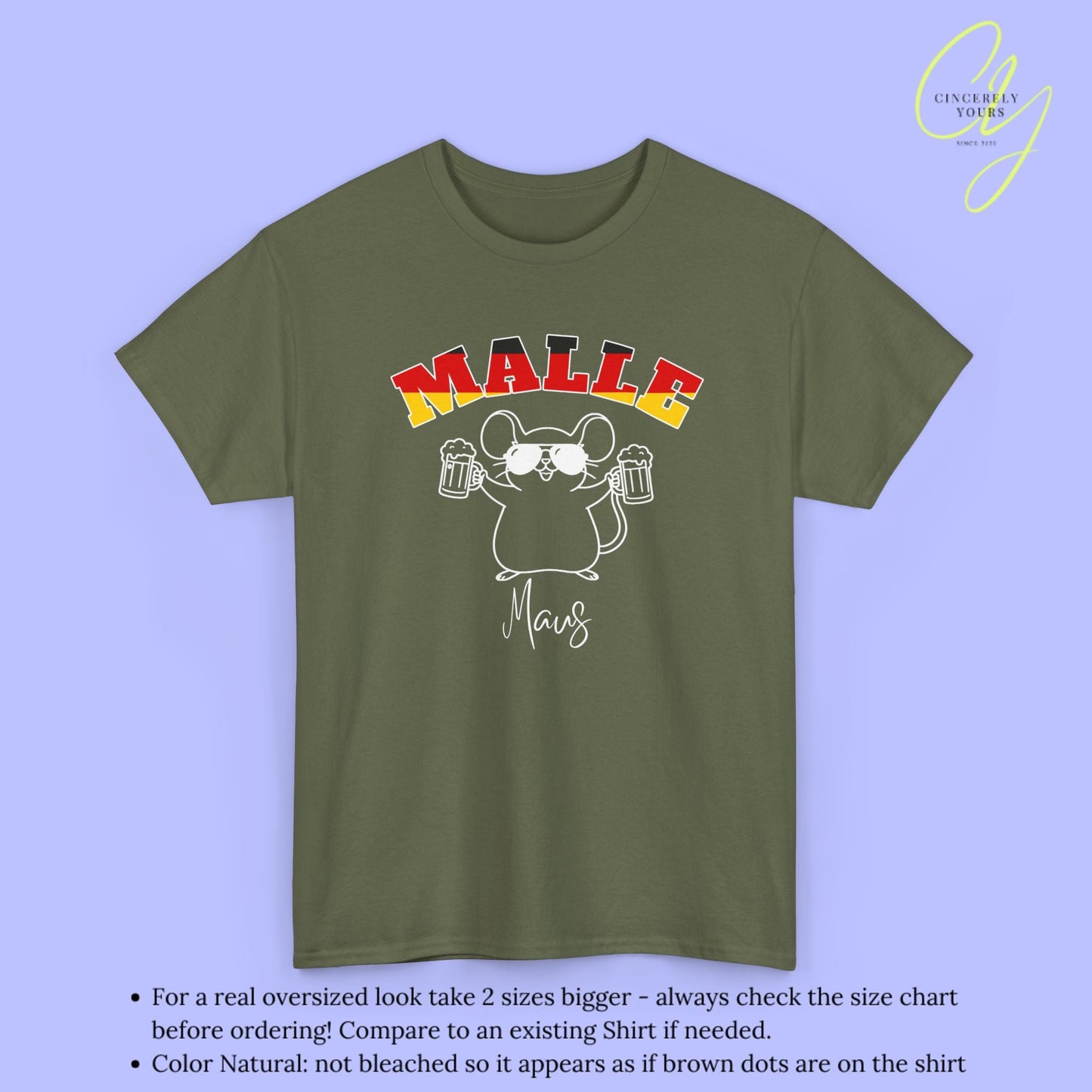 Malle WM Deutschland Shirt — Malle Party Maus Bierkrug - Cincerely Yours