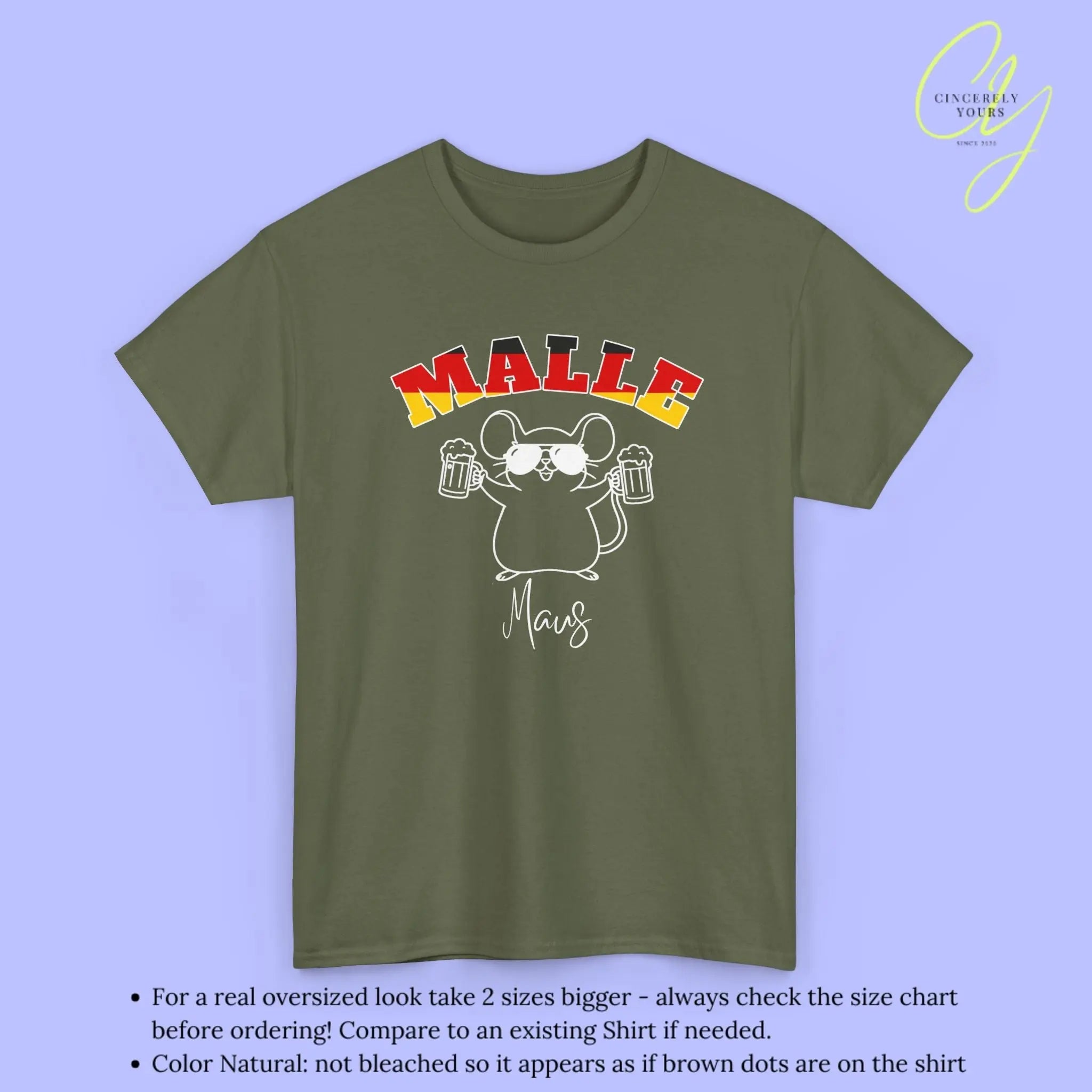 Malle WM Deutschland Shirt — Malle Party Maus Bierkrug - Cincerely Yours