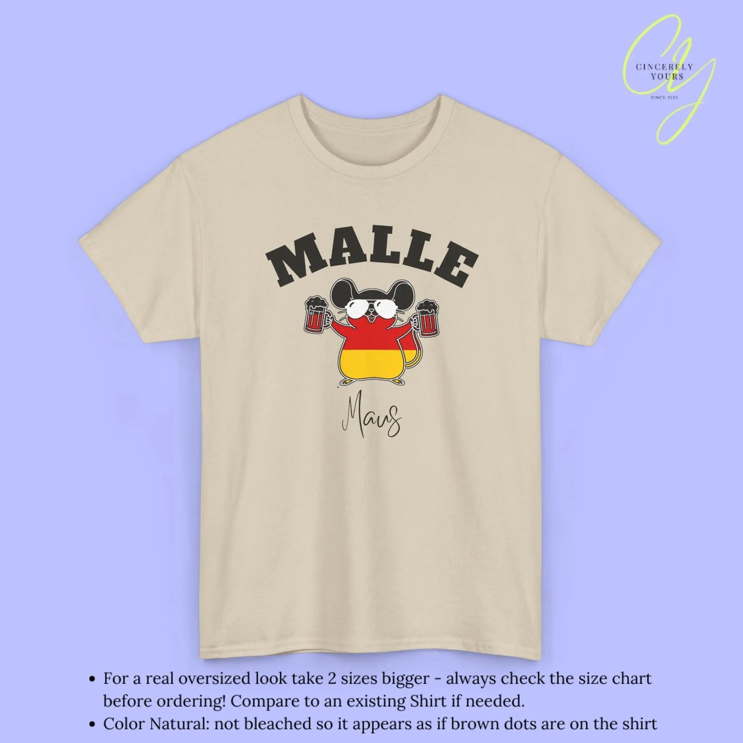 Malle WM Deutschland Shirt — Malle Party Maus Bierkrug - Cincerely Yours
