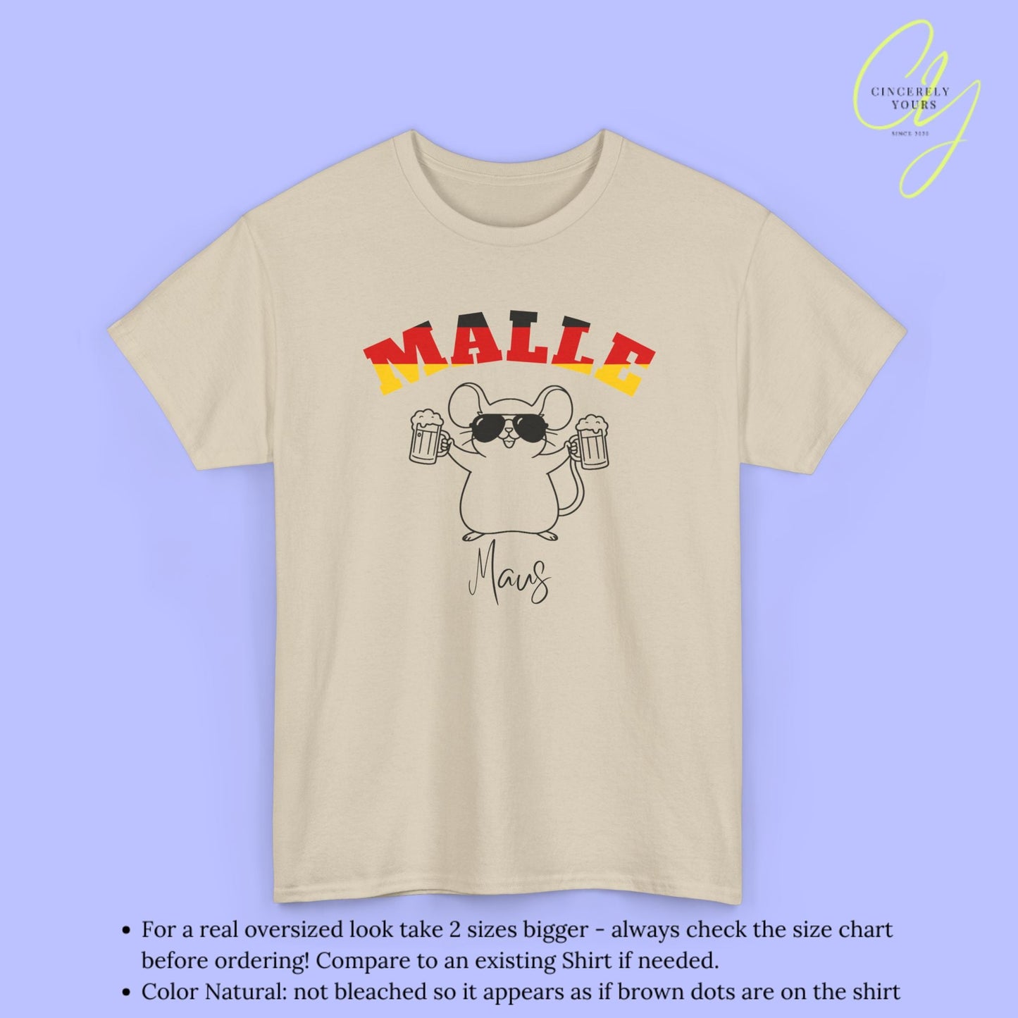 Malle WM Deutschland Shirt — Malle Party Maus Bierkrug - Cincerely Yours